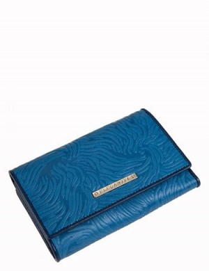 Z4120-2582-blue "ELEGANZZA" Кошелёк в/с жен нат.кожа