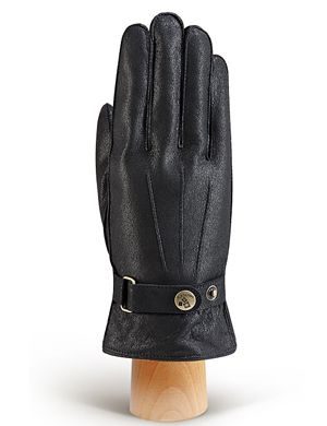 OS603-blue "ELEGANZZA" Перчатки деми муж нат.кожа