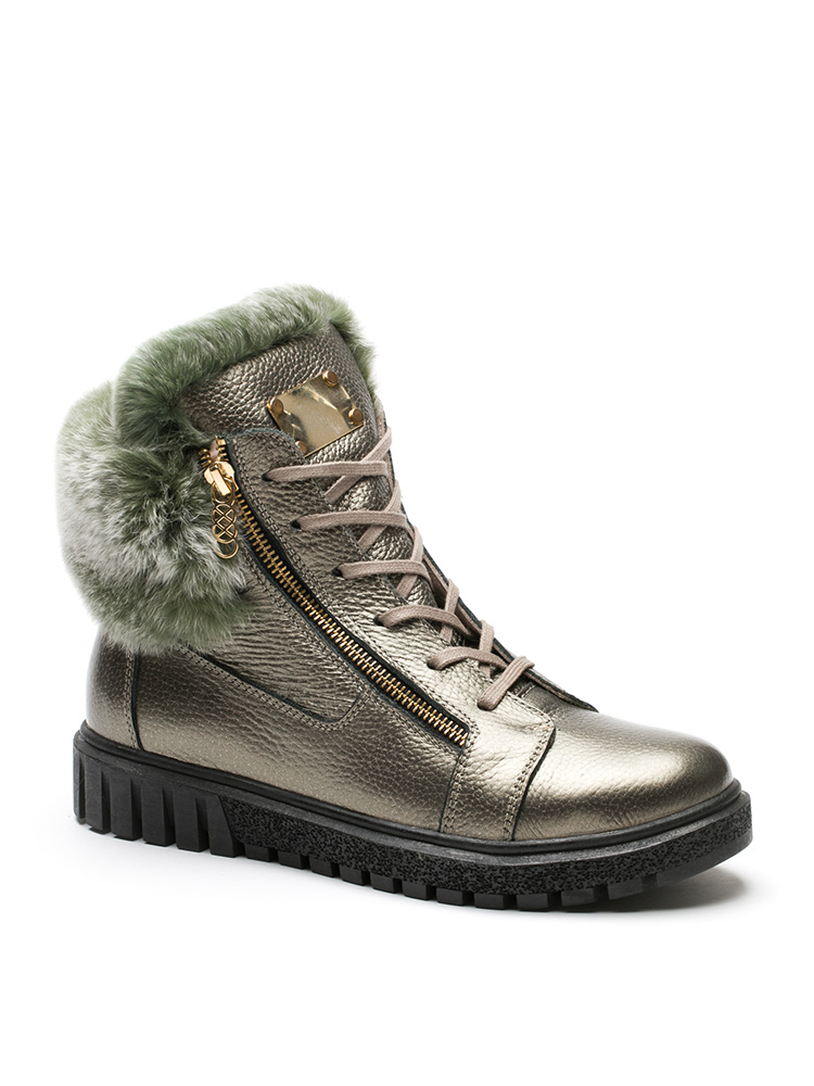 797-039-PLATIN-FLOTTER "Vera Victoria Vito" Обувь женская кеды зимние натуральный мех